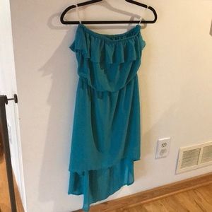 Strapless Hi-lo dress